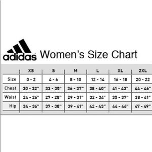 adidas windbreaker size chart